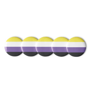 Nonbinary Flag Pins (Set of 5)