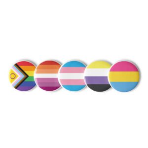 LGBTQ+ Flag Pins (Set of 5)