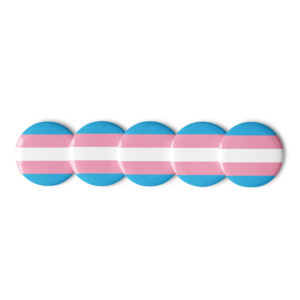 Trans Flag Pins (Set of 5)